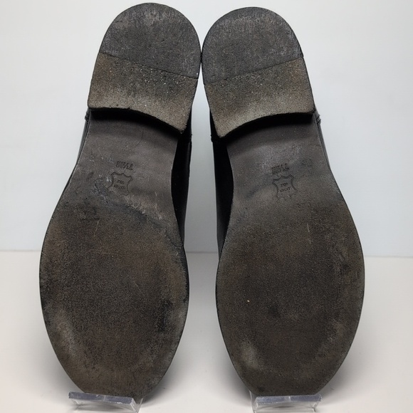 Tory Burch Bennie Black Combat Moto Boots with Buckle Straps womans size 7.5 - Picture 8 of 16